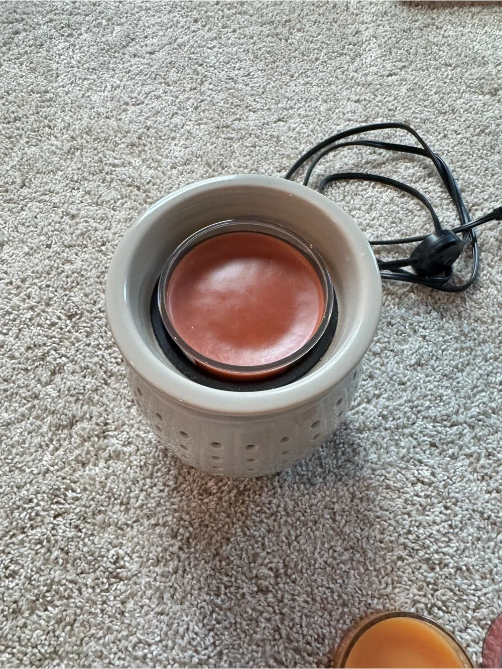 Yankee Candle Scenterpiece Wax Warmer Ivory Ceramic Electric Wax Melt Melt Cups